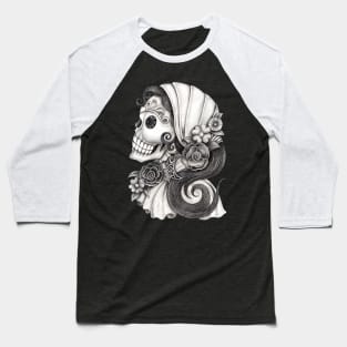 Female skeleton fashion model. Baseball T-Shirt